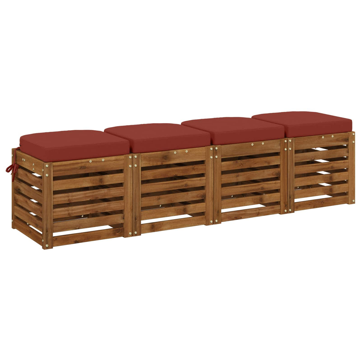 vidaXL Poduszki siedzeniowe 4-częściowe SOEST 4 pcs 100% poliester