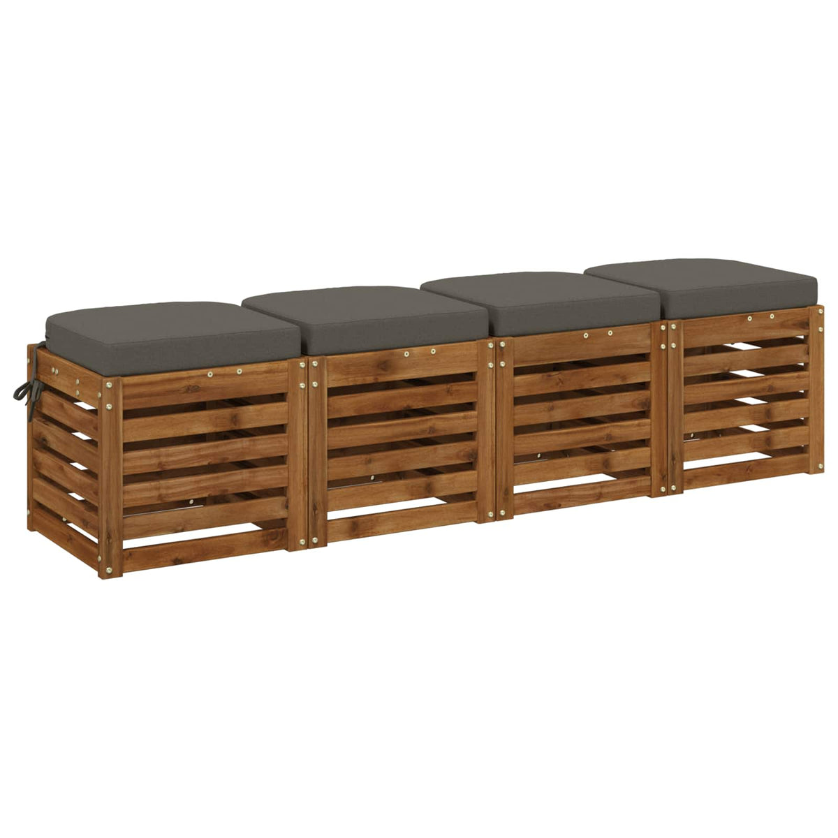 vidaXL Poduszki siedzeniowe 4-częściowe SOEST 4 pcs 100% poliester