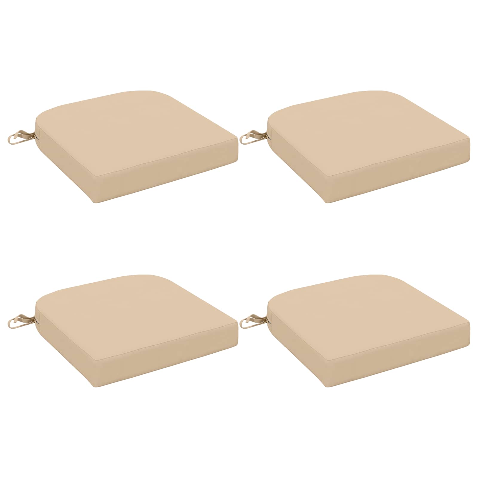 vidaXL Poduszki siedzeniowe 4-częściowe SOEST 4 pcs 100% poliester