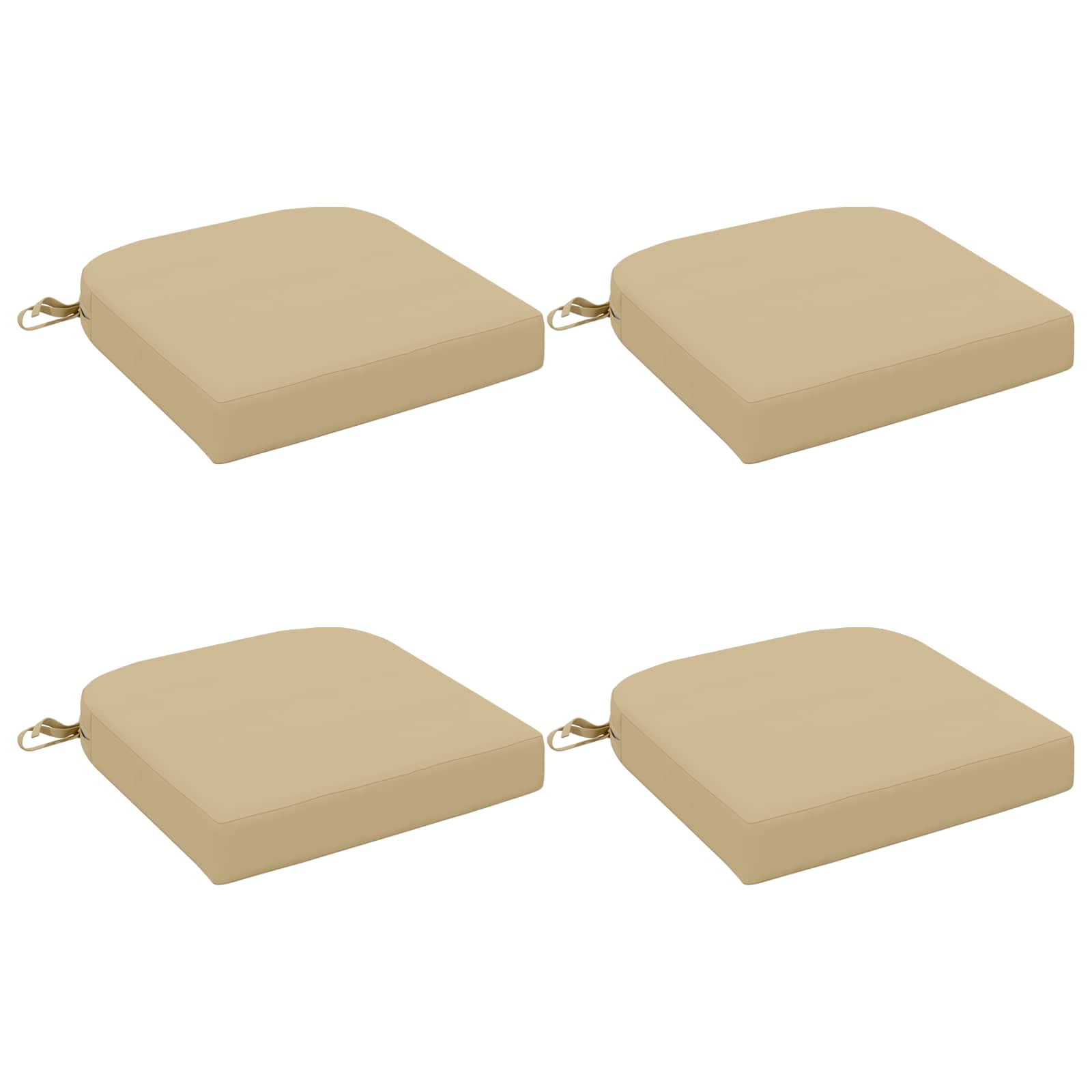 vidaXL Poduszki siedzeniowe 4-częściowe SOEST 4 pcs 100% poliester