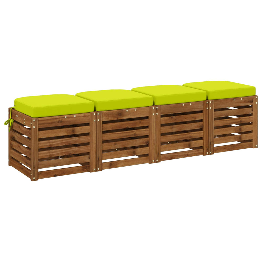 vidaXL Poduszki siedzeniowe 4-częściowe SOEST 4 pcs 100% poliester