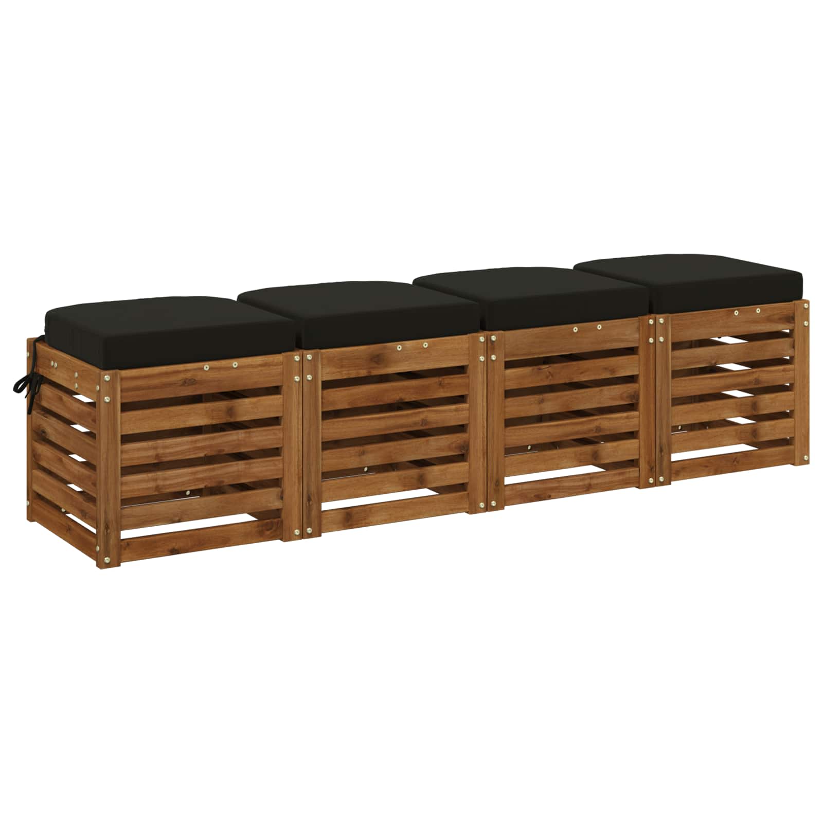 vidaXL Poduszki siedzeniowe 4-częściowe SOEST 4 pcs 100% poliester
