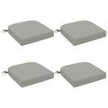 vidaXL Poduszki siedzące 4-częściowe SOEST 4 pcs 100% poliester Szary