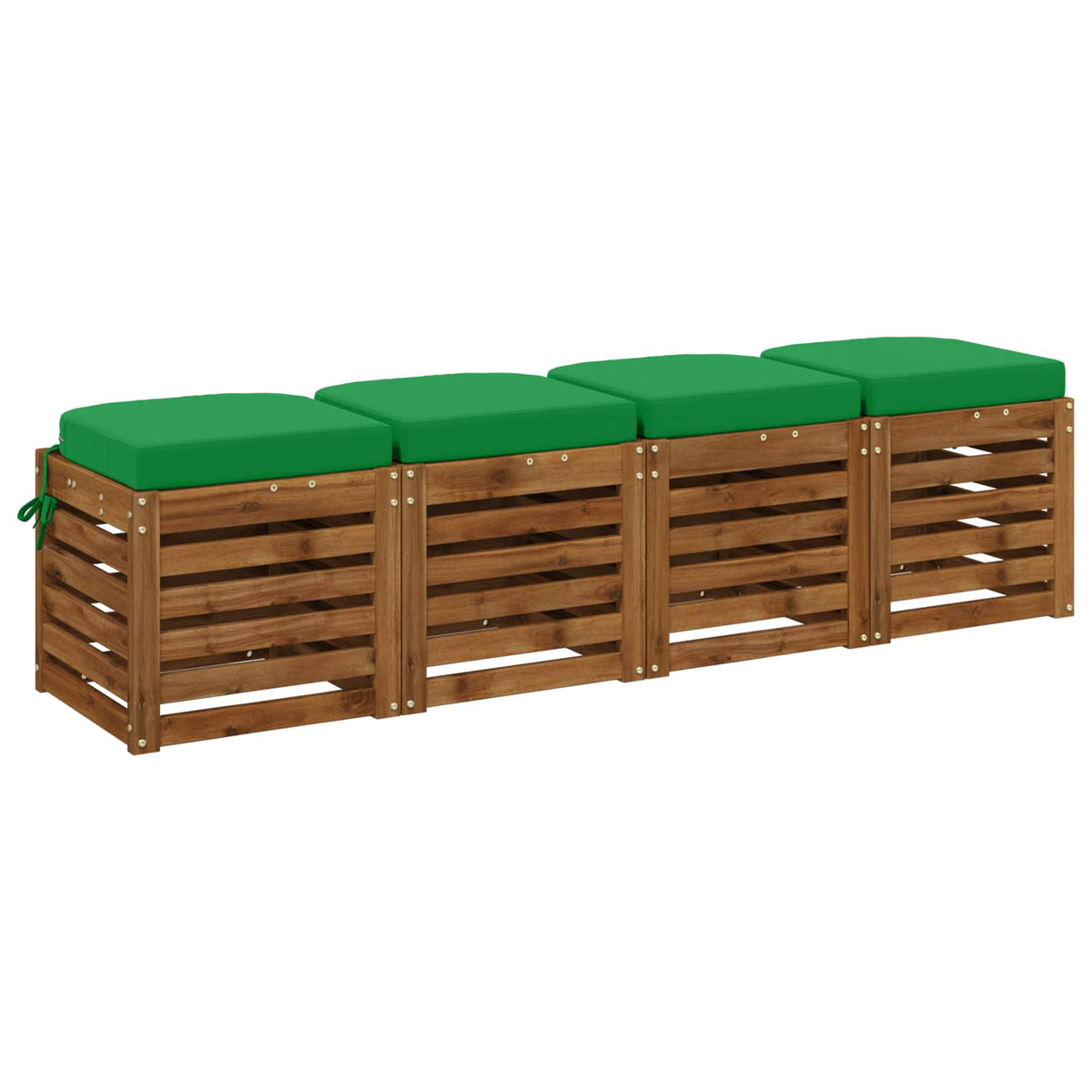 vidaXL Poduszki siedzeniowe 4-częściowe SOEST 4 pcs 100% poliester