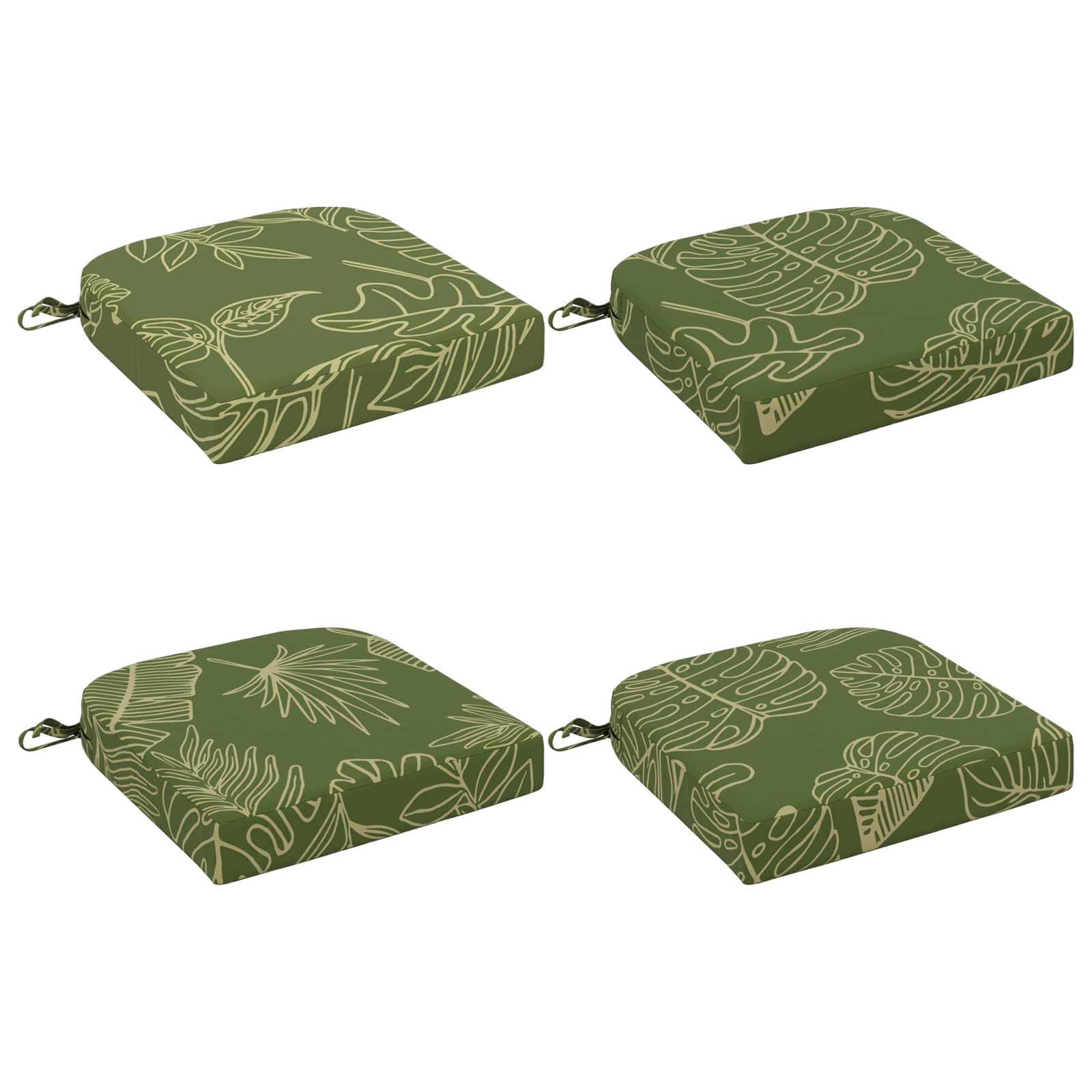 vidaXL Poduszki siedzeniowe 4-częściowe SOEST 4 pcs 100% poliester