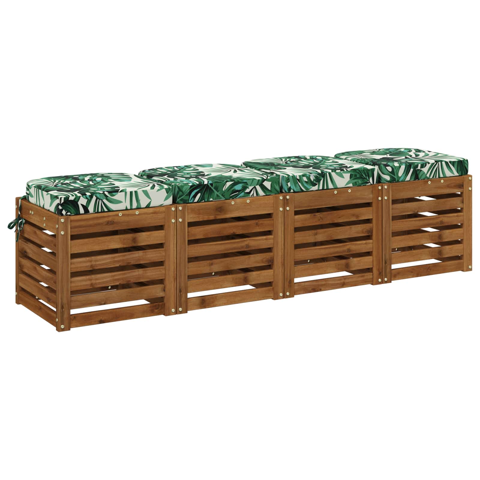 vidaXL Poduszki siedzeniowe 4-częściowe SOEST 4 pcs 100% poliester