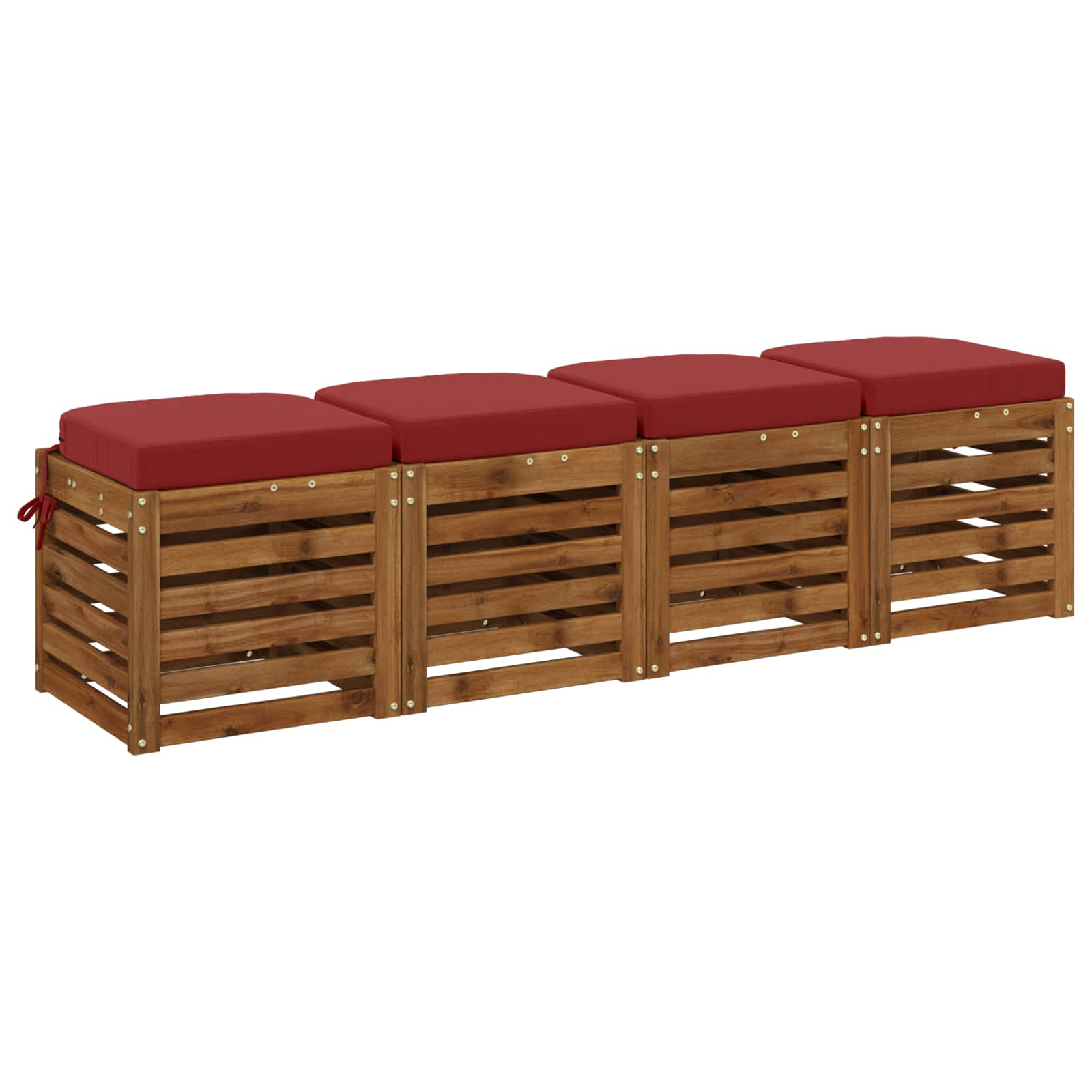 vidaXL Poduszki siedzeniowe 4-częściowe SOEST 4 pcs 100% poliester