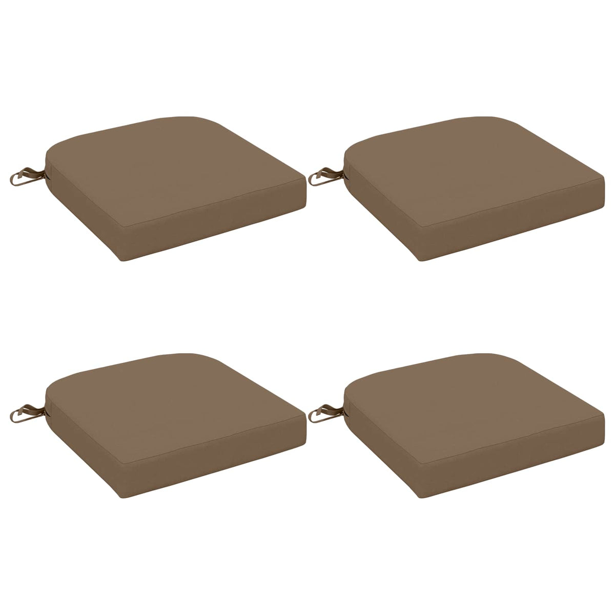 vidaXL Poduszki siedzeniowe 4-częściowe SOEST 4 pcs 100% poliester