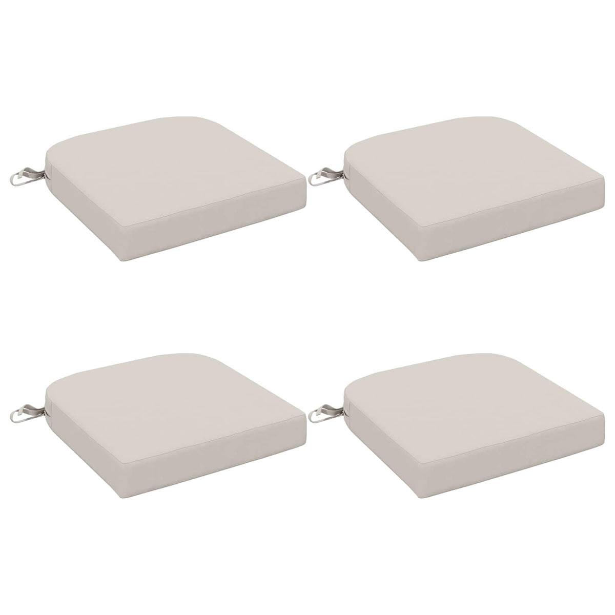 vidaXL Poduszki siedzeniowe 4-częściowe SOEST 4 pcs 100% poliester