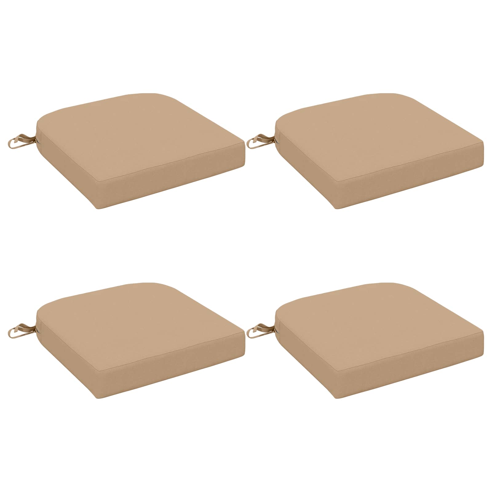 vidaXL Poduszki siedzeniowe 4-częściowe SOEST 4 pcs 100% poliester