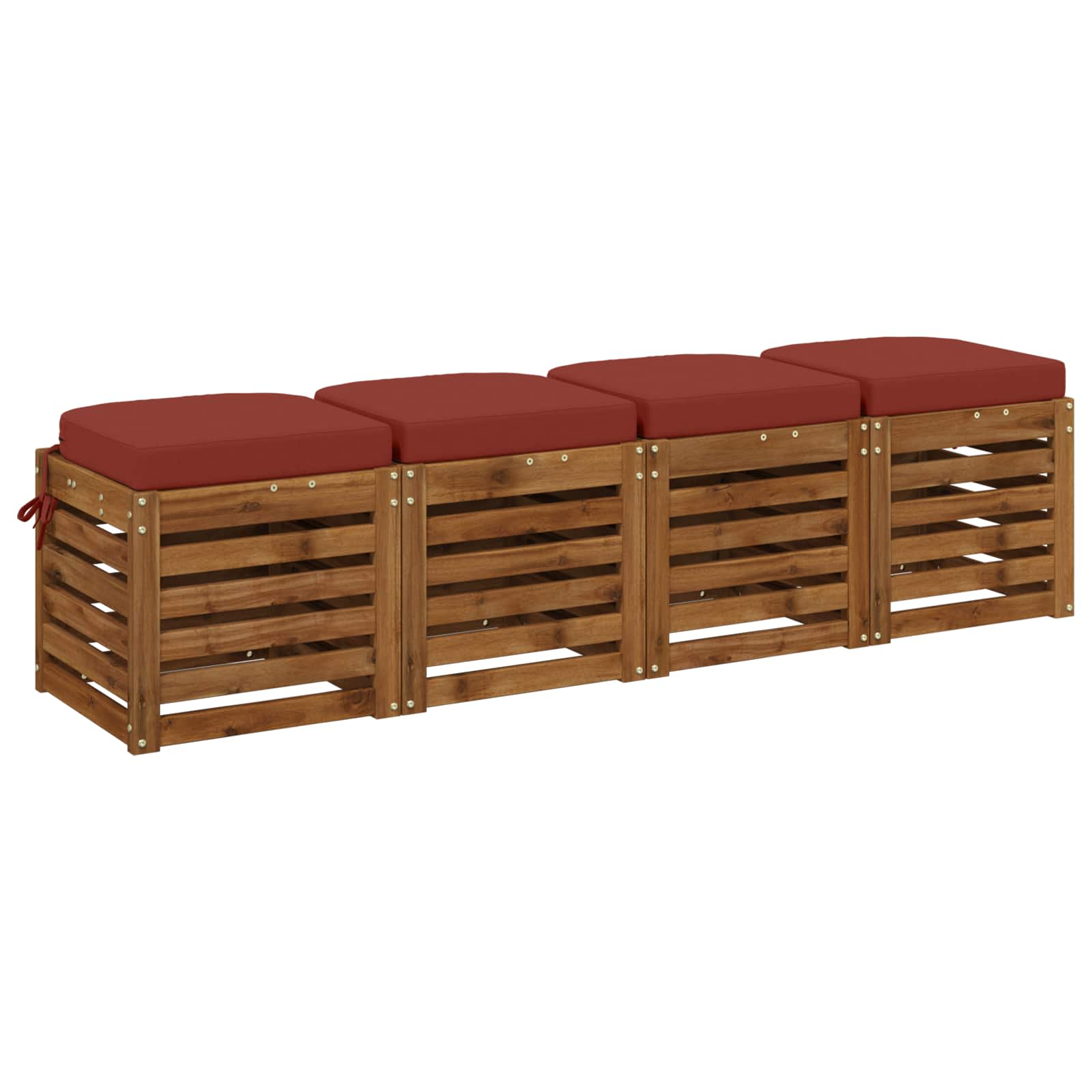 vidaXL Poduszki siedzeniowe 4-częściowe SOEST 4 pcs 100% poliester