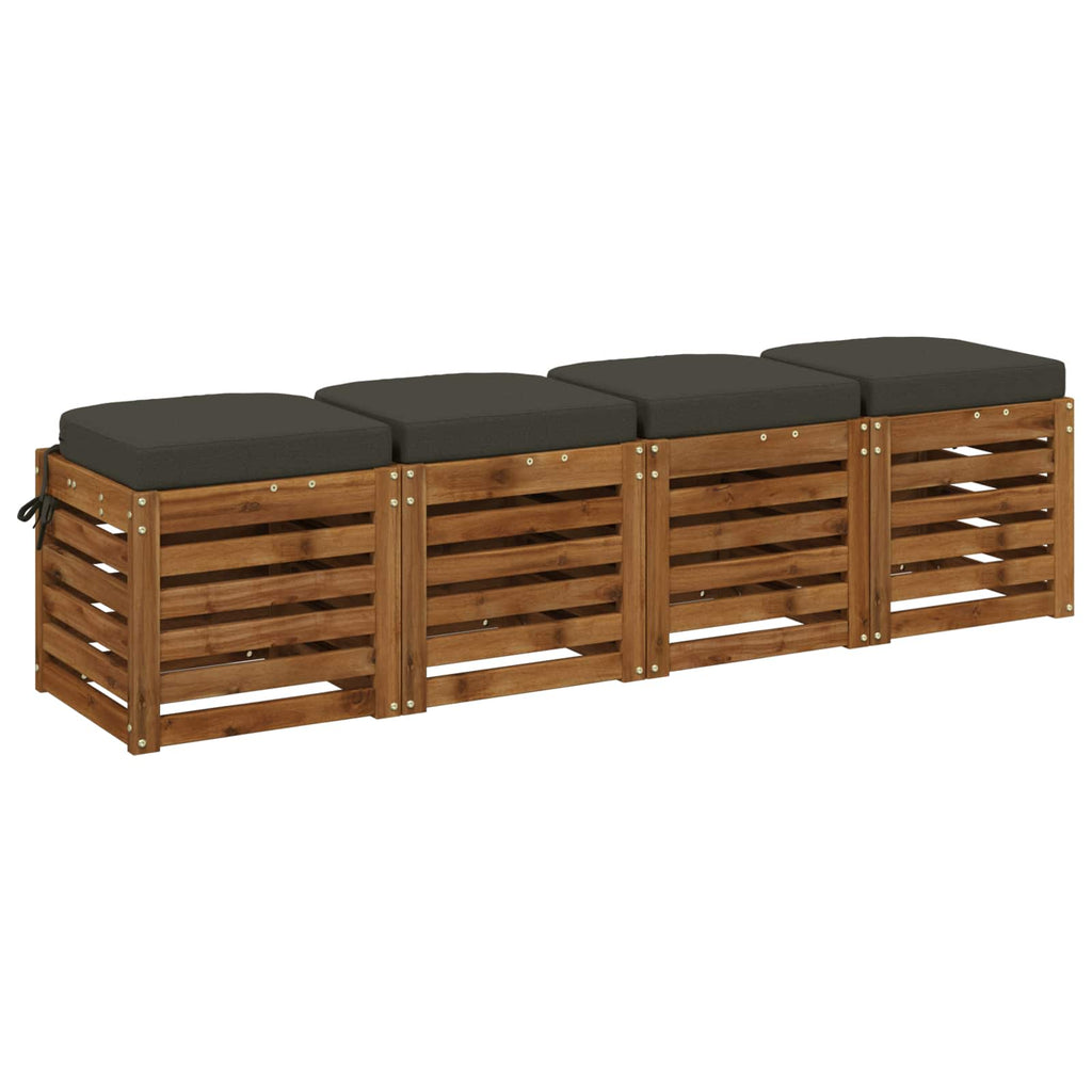 vidaXL Poduszki siedzeniowe 4-częściowe SOEST 4 pcs 100% poliester