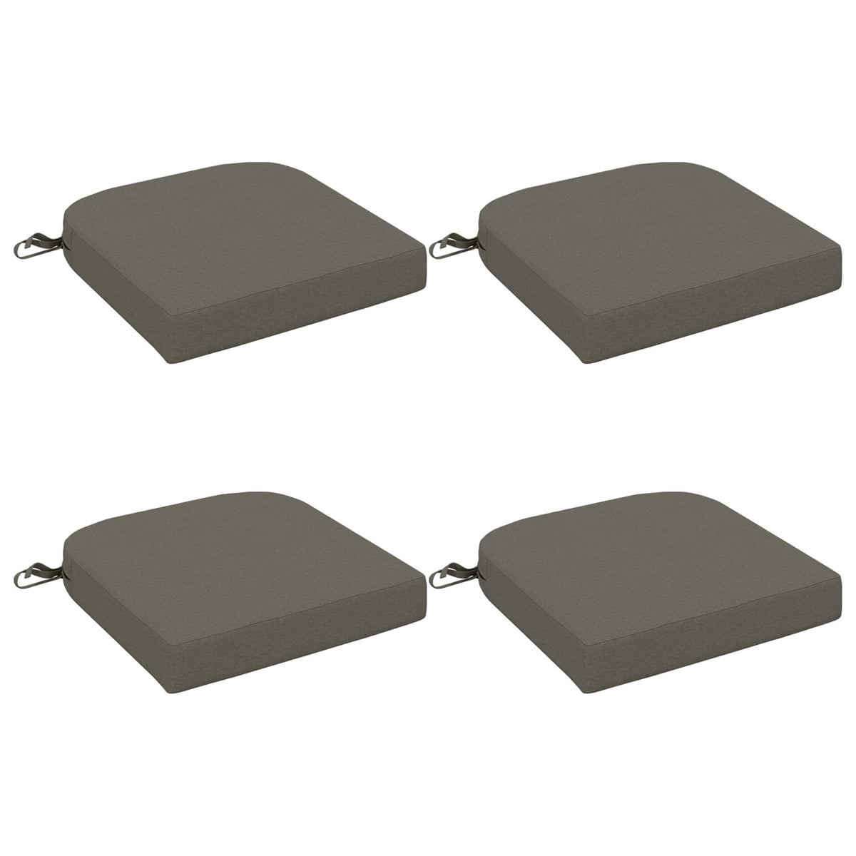 vidaXL Poduszki siedzeniowe 4-częściowe SOEST 4 pcs 100% poliester