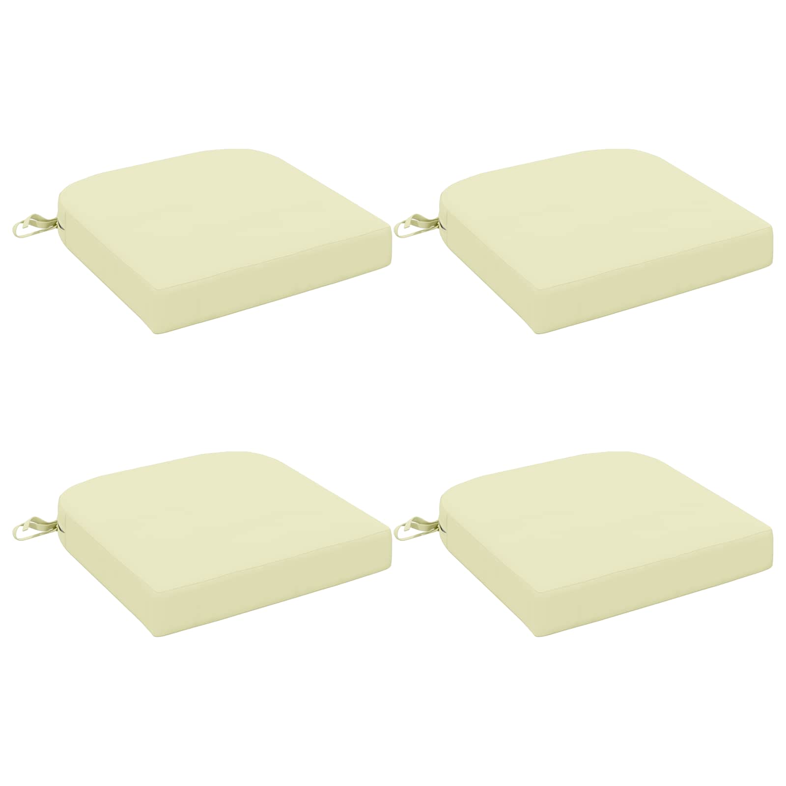 vidaXL Poduszki siedzeniowe 4-częściowe SOEST 4 pcs 100% poliester