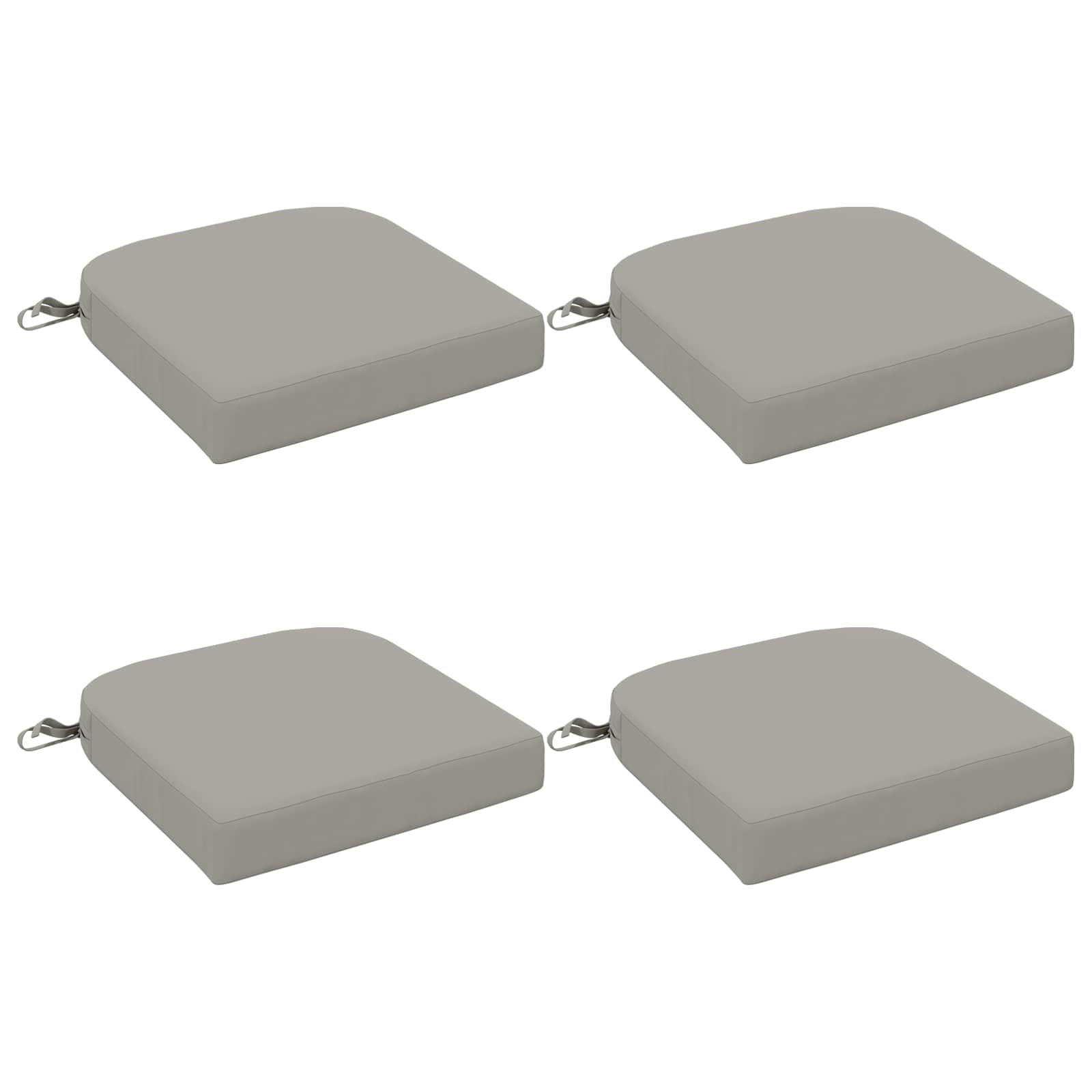vidaXL Poduszki siedzeniowe 4-częściowe SOEST 4 pcs 100% poliester