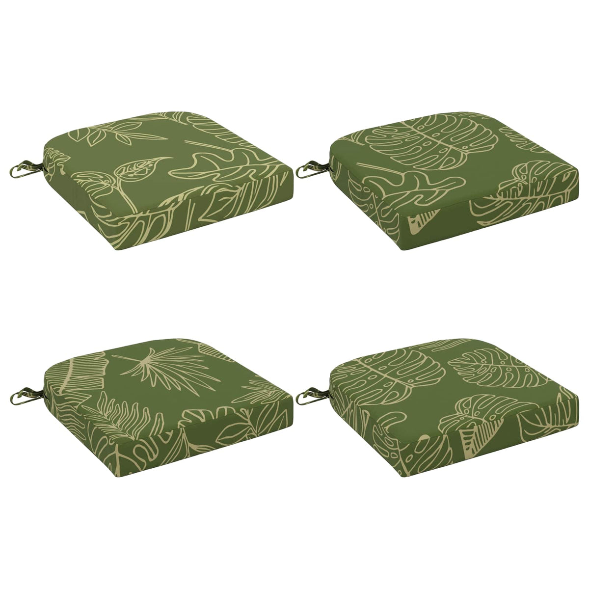vidaXL Poduszki siedzeniowe 4-częściowe SOEST 4 pcs 100% poliester