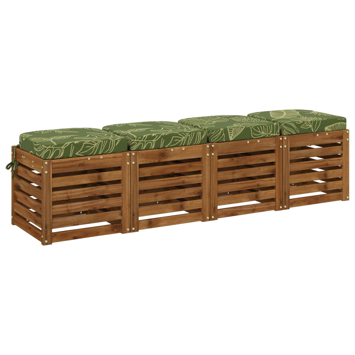 vidaXL Poduszki siedzeniowe 4-częściowe SOEST 4 pcs 100% poliester