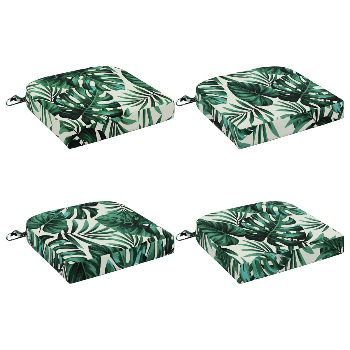 vidaXL Poduszki siedzeniowe 4-częściowe SOEST 4 pcs 100% poliester