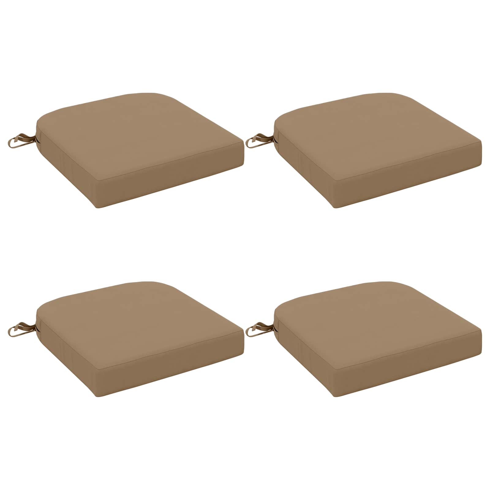 vidaXL Poduszki siedzeniowe 4-częściowe SOEST 4 pcs 100% poliester