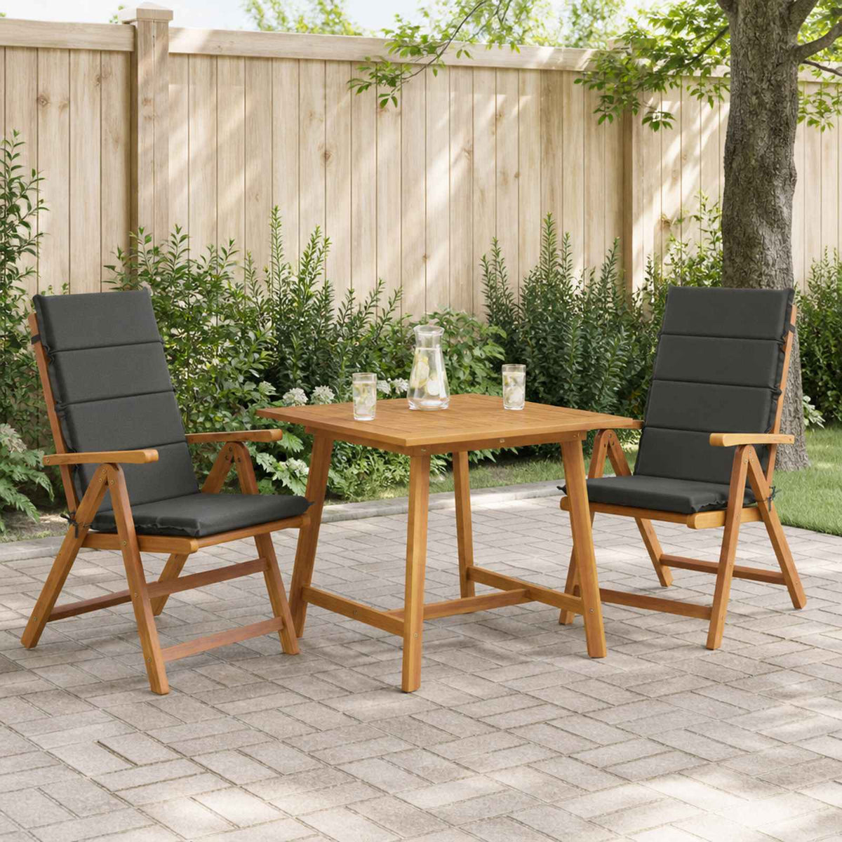 vidaXL Poduszka na krzesło z wysokim oparciem GEMERT 2 szt.