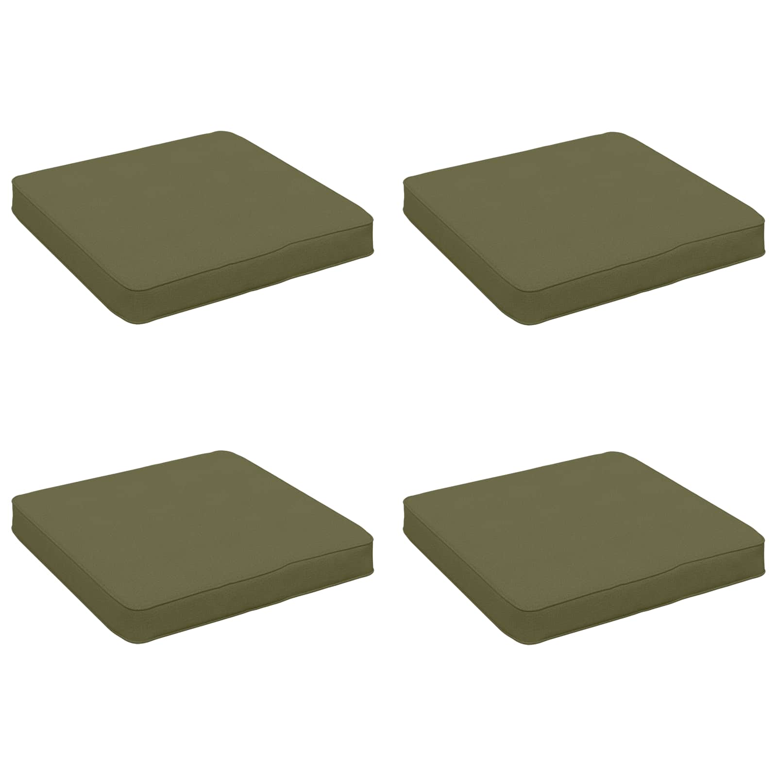 vidaXL Poduszki siedzące 4-częściowe VUGHT 4 pcs 100% poliester