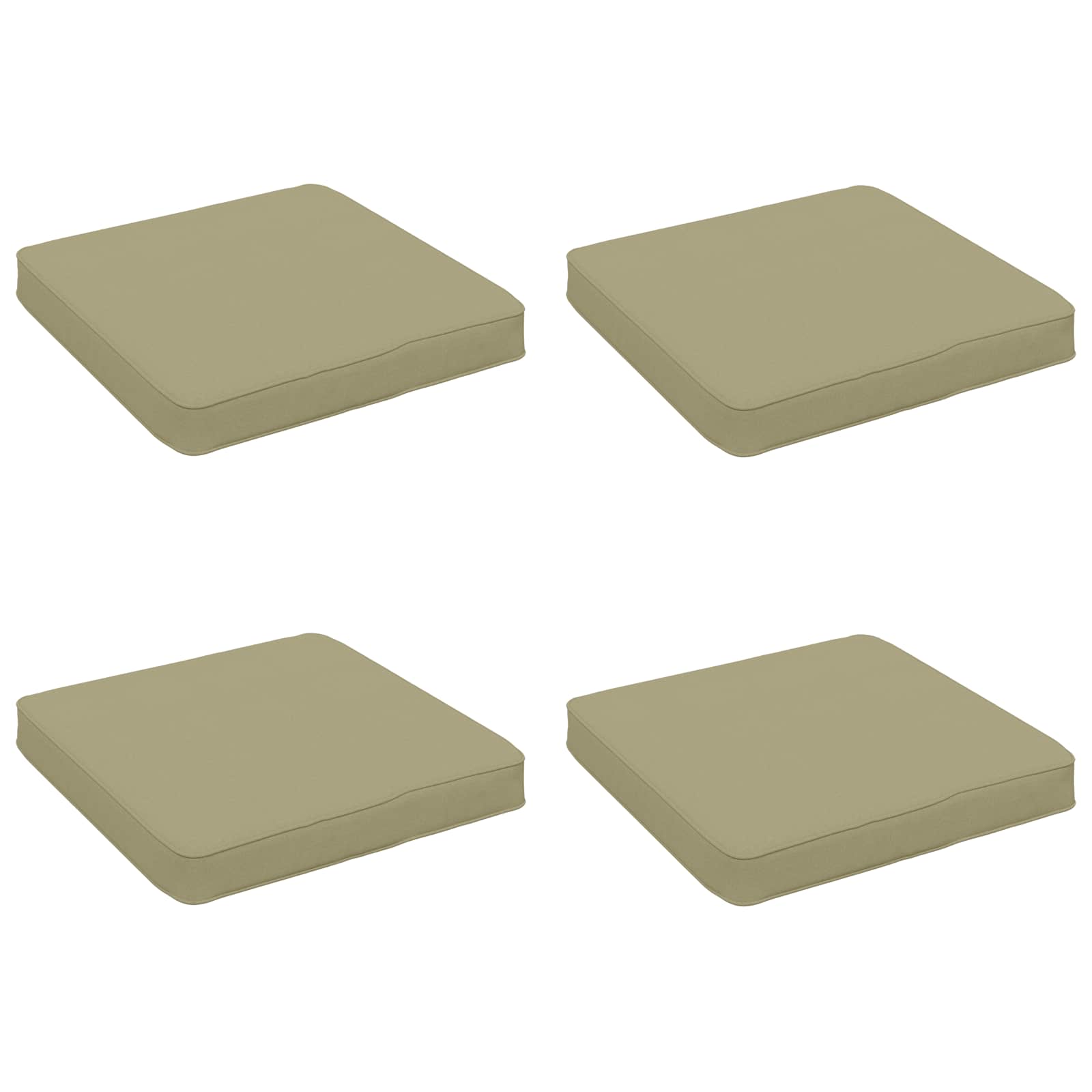 vidaXL Poduszki siedzące 4-częściowe VUGHT 4 pcs 100% poliester