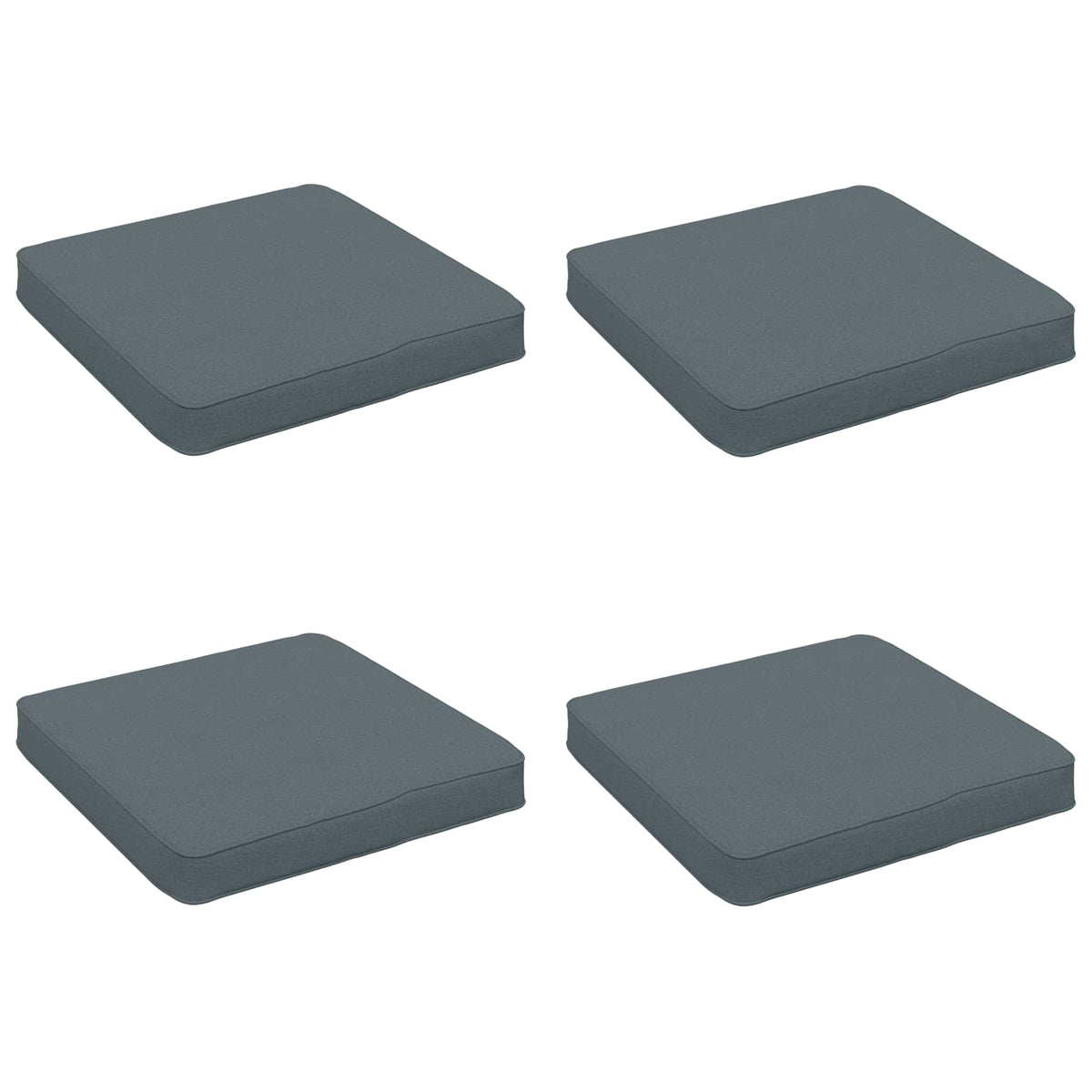 vidaXL Poduszki siedzące 4-częściowe VUGHT 4 pcs 100% poliester