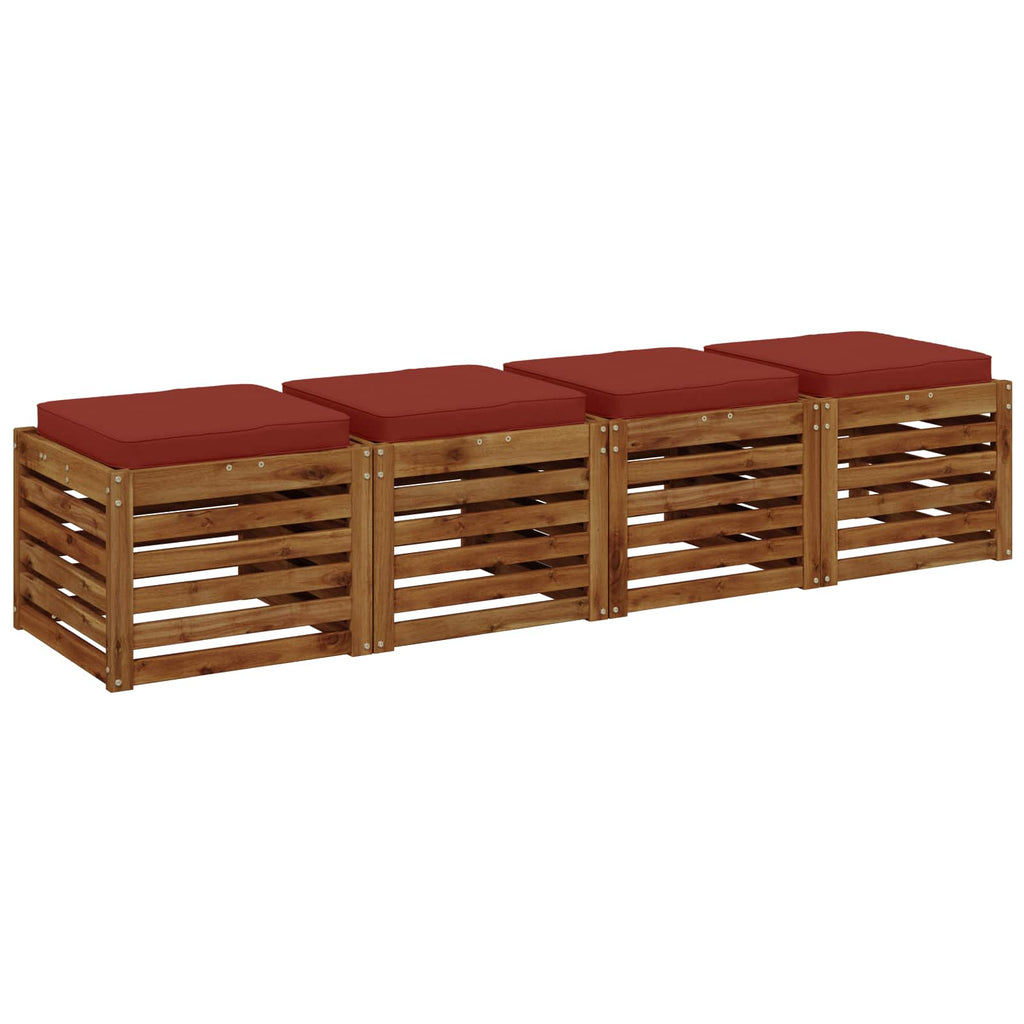 vidaXL Poduszki siedzące 4-częściowe VUGHT 4 pcs 100% poliester