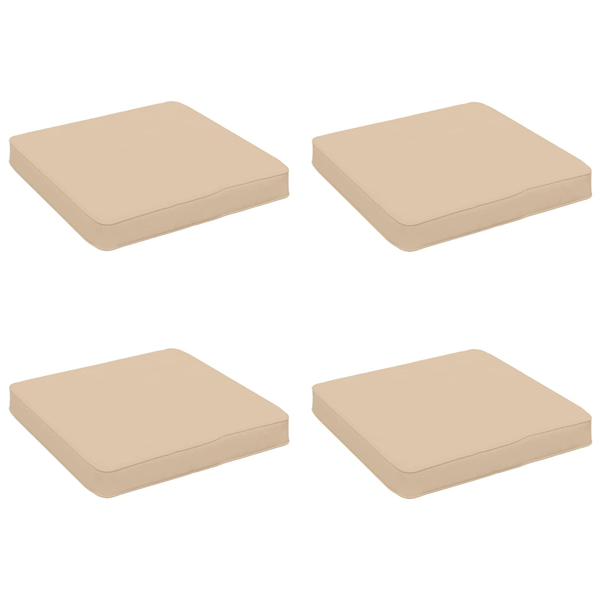 vidaXL Poduszki siedzące 4-częściowe VUGHT 4 pcs 100% poliester