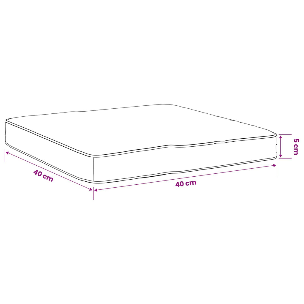 vidaXL Poduszki siedzące 4-częściowe VUGHT 4 pcs 100% poliester Beżowy