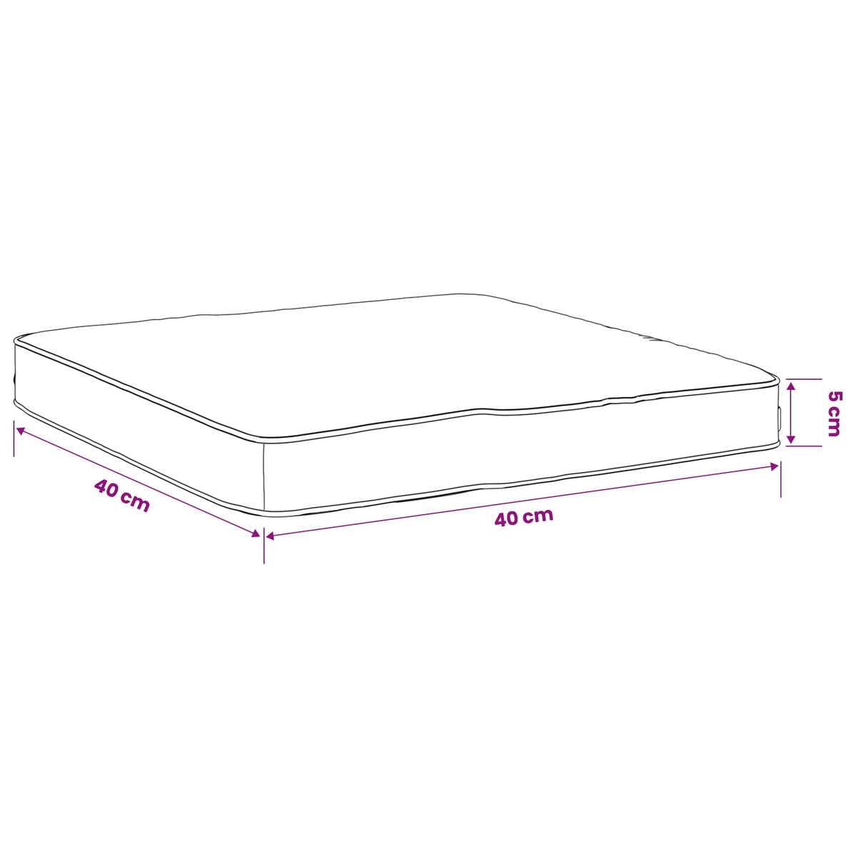vidaXL Poduszki siedzące 4-częściowe VUGHT 4 pcs 100% poliester Beżowy