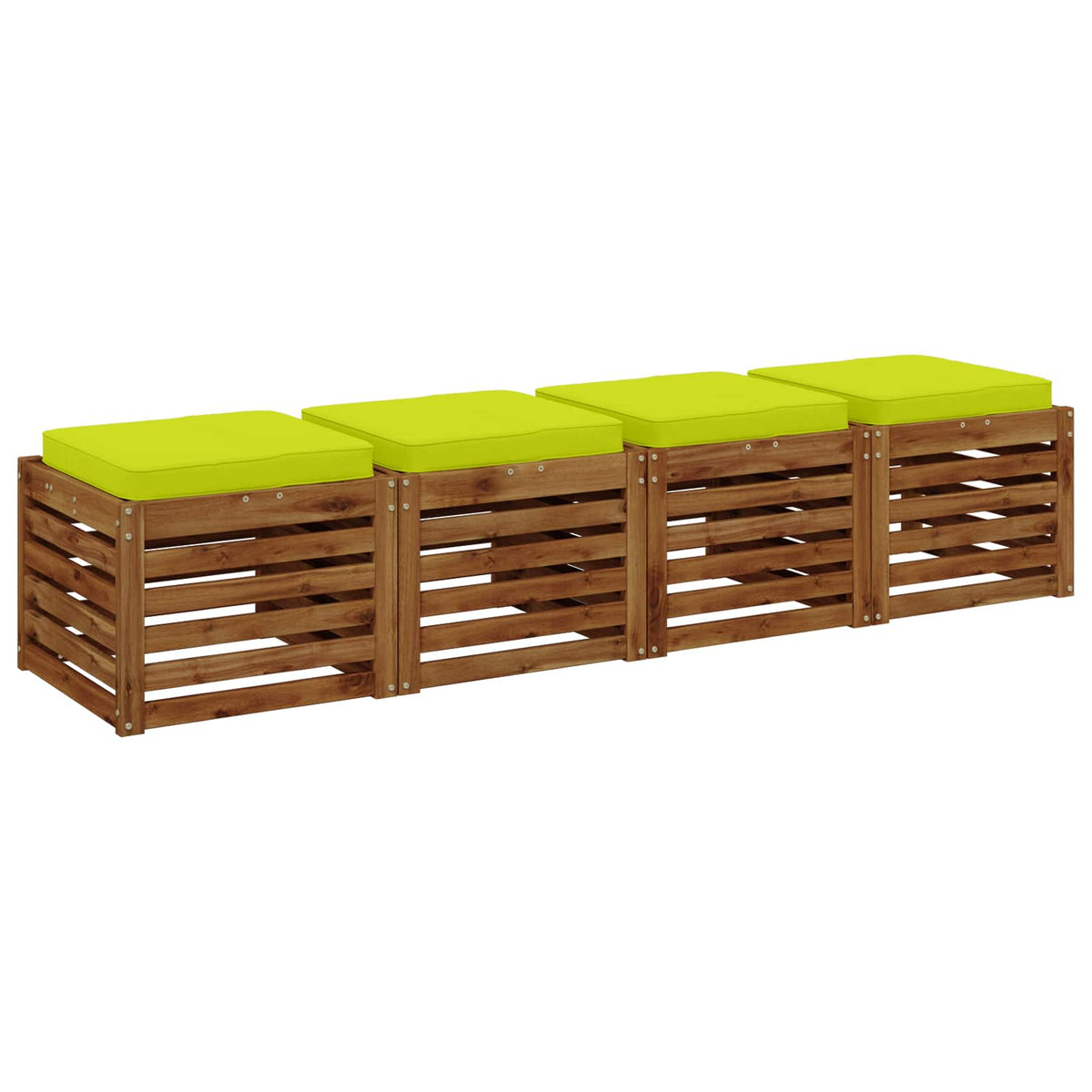 vidaXL Poduszki siedzące 4-częściowe VUGHT 4 pcs 100% poliester