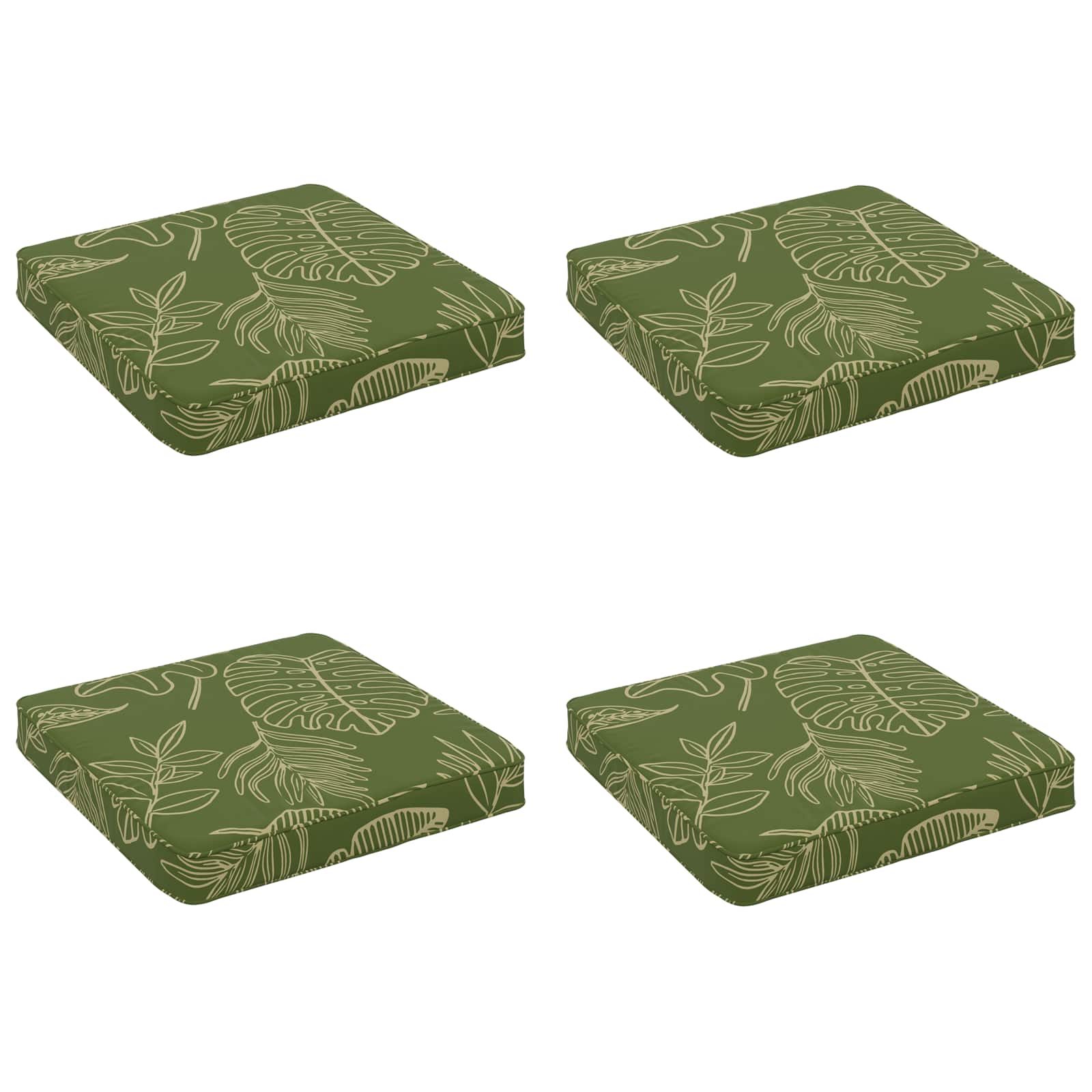 vidaXL Poduszki siedzące 4-częściowe VUGHT 4 pcs 100% poliester