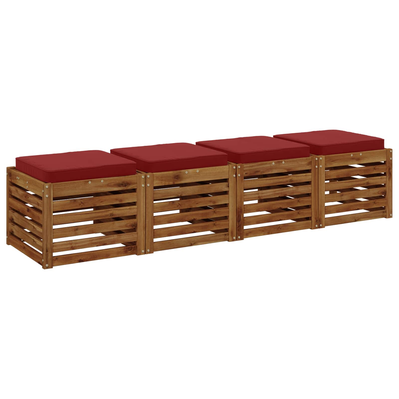 vidaXL Poduszki siedzące 4-częściowe VUGHT 4 pcs 100% poliester