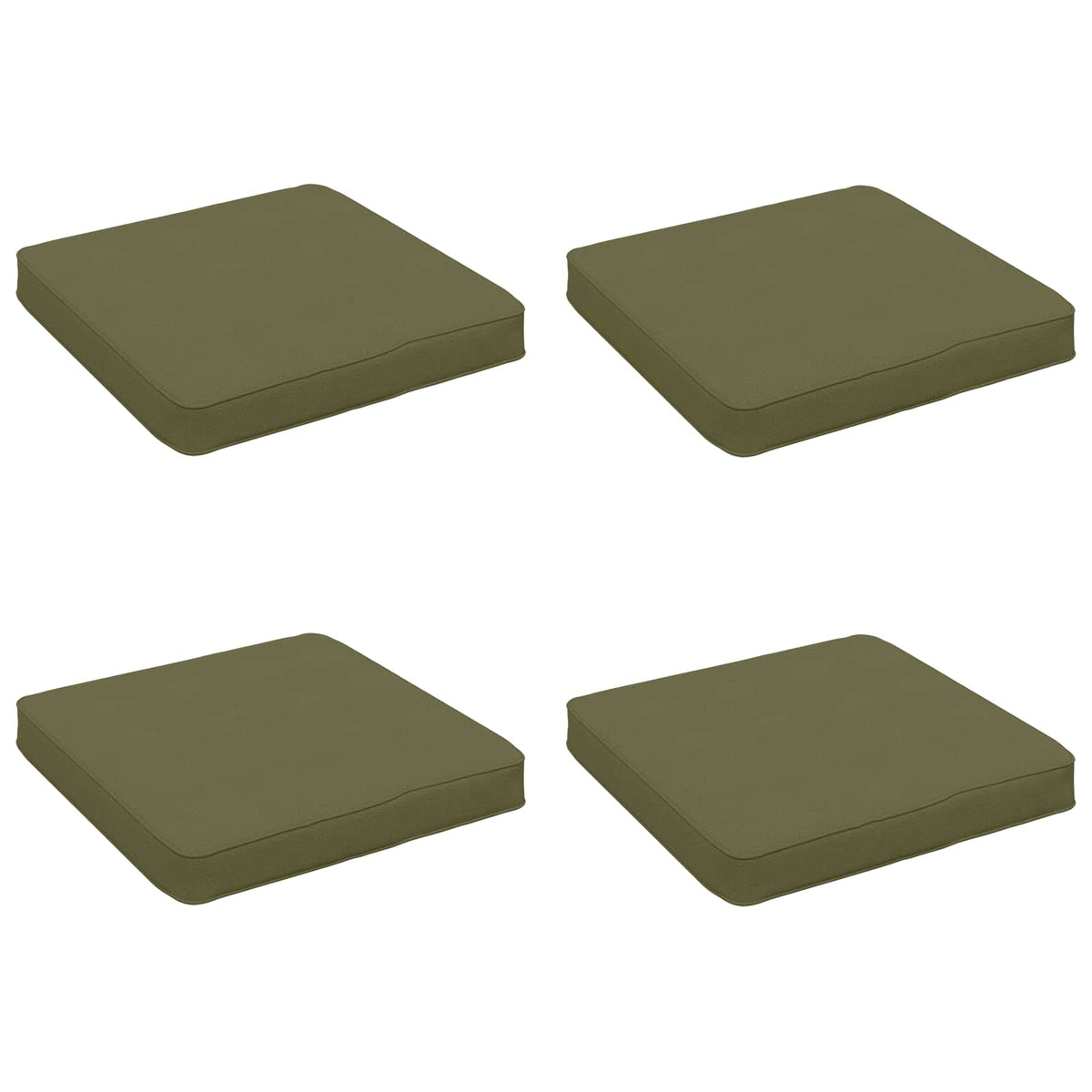 vidaXL Poduszki siedzące 4-częściowe VUGHT 4 pcs 100% poliester