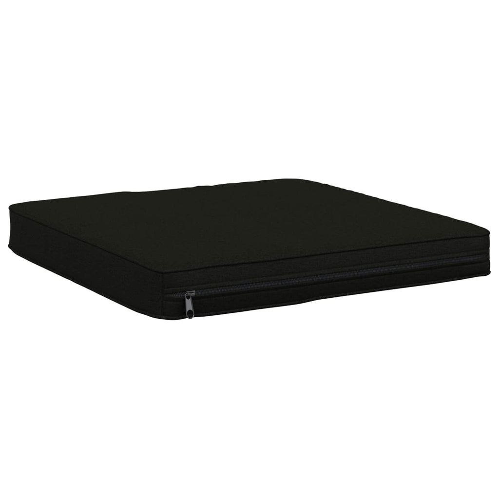 vidaXL Poduszki siedzące 4-częściowe VUGHT 4 pcs 100% poliester Czarny