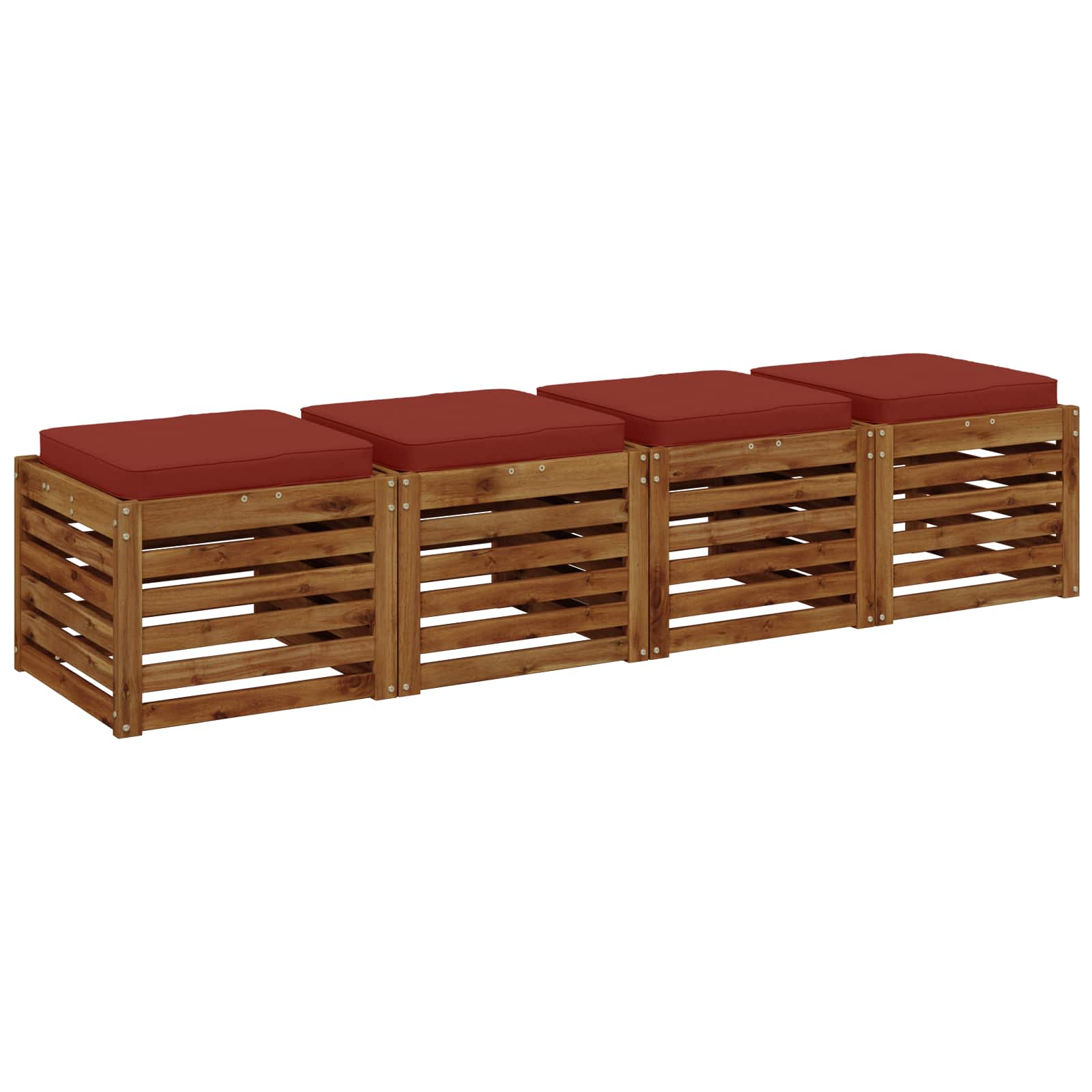 vidaXL Poduszki siedzące 4-częściowe VUGHT 4 pcs 100% poliester