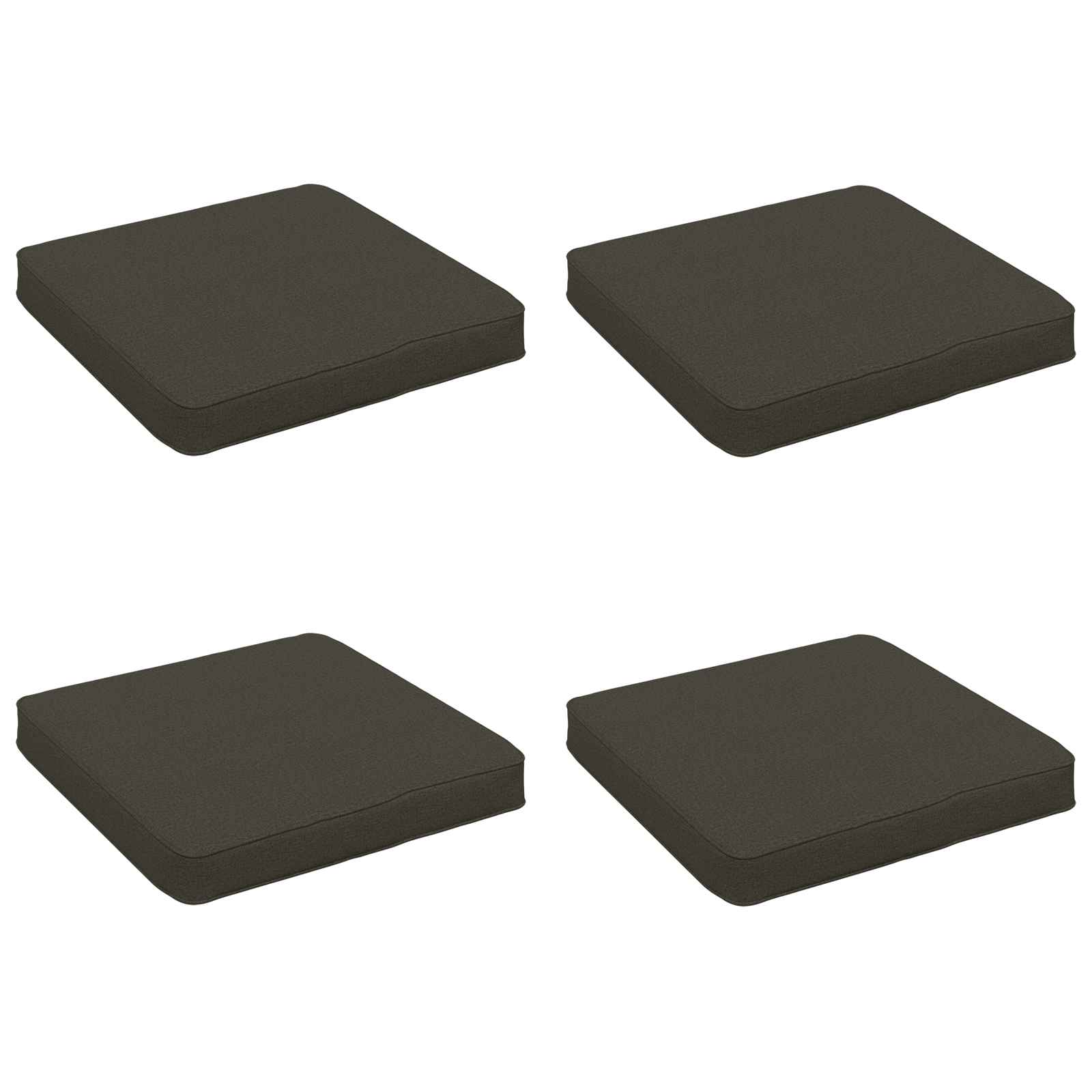 vidaXL Poduszki siedzące 4-częściowe VUGHT 4 pcs 100% poliester