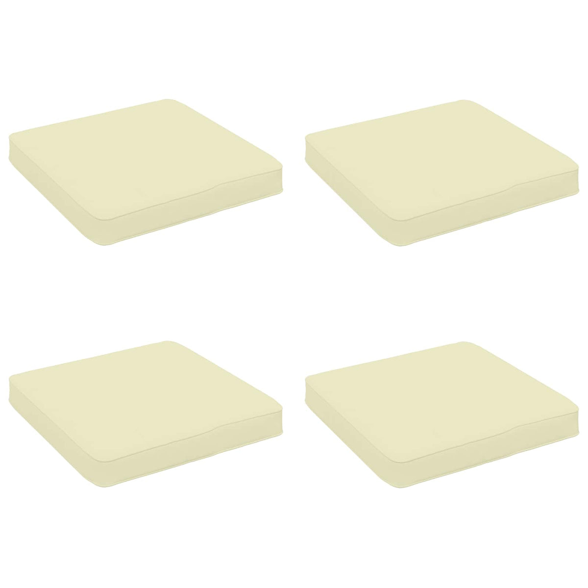 vidaXL Poduszki siedzące 4-częściowe VUGHT 4 pcs 100% poliester