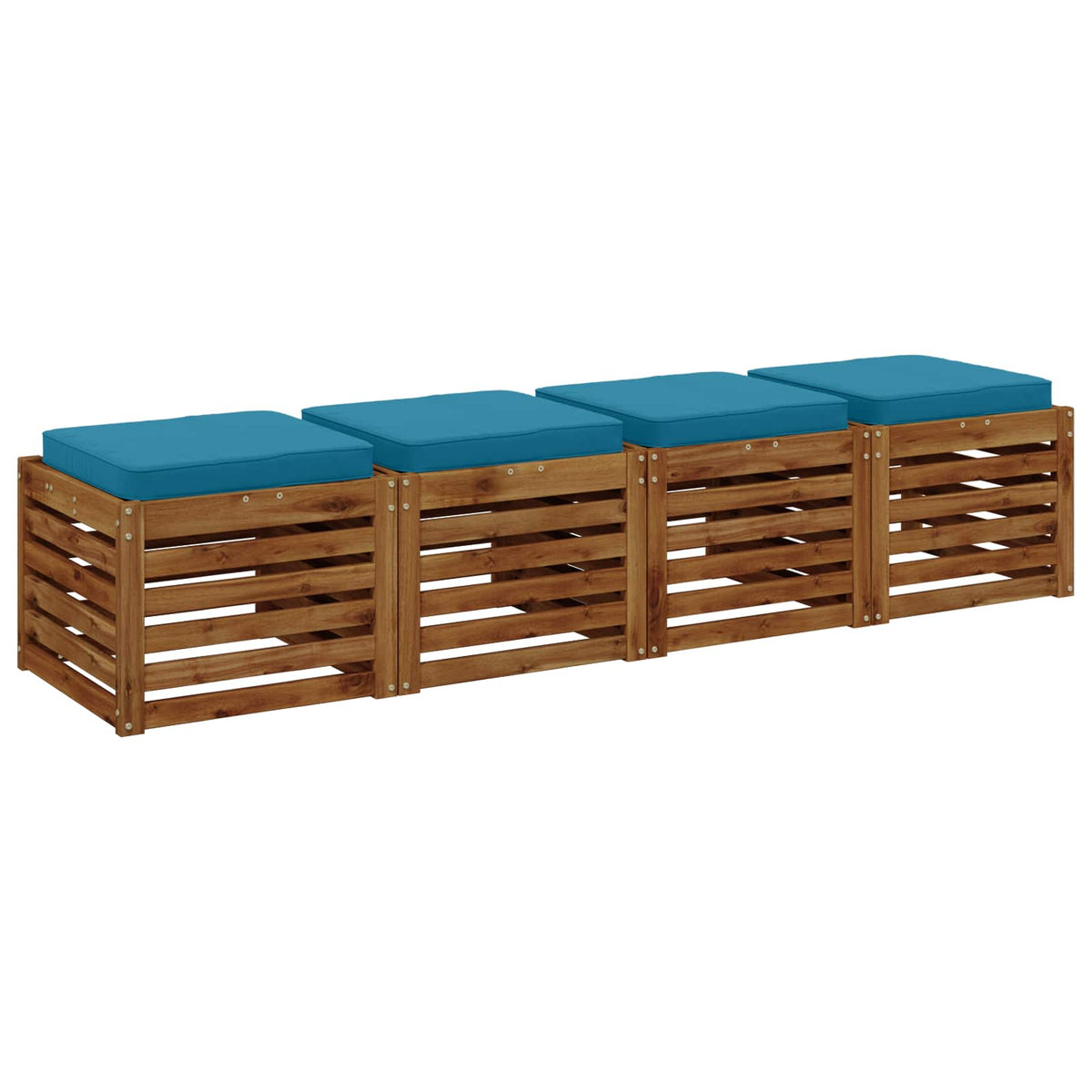 vidaXL Poduszki siedzące 4-częściowe VUGHT 4 pcs 100% poliester
