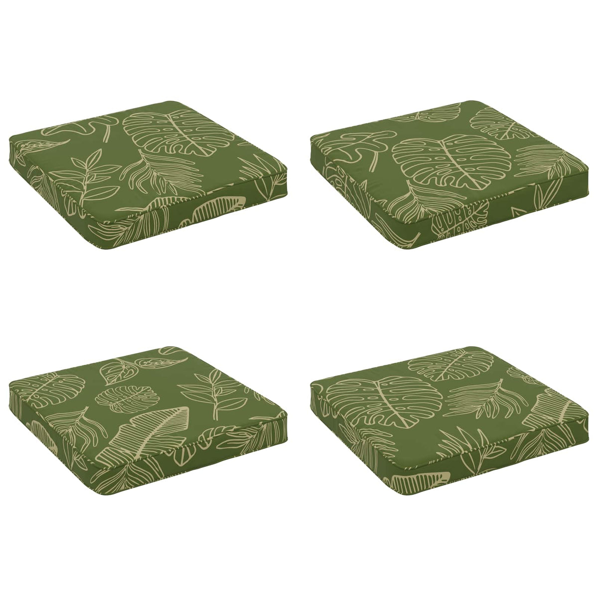 vidaXL Poduszki siedzące 4-częściowe VUGHT 4 pcs 100% poliester