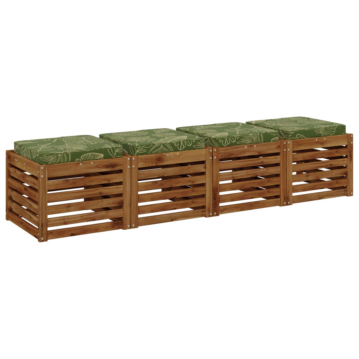 vidaXL Poduszki siedzące 4-częściowe VUGHT 4 pcs 100% poliester
