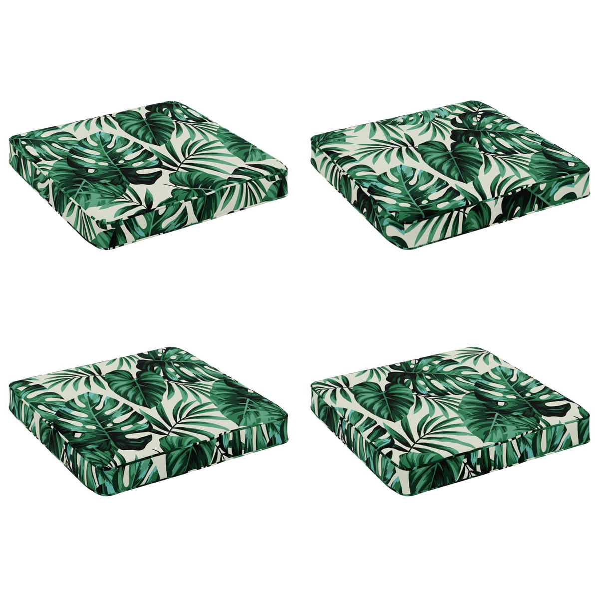 vidaXL Poduszki siedzące 4-częściowe VUGHT 4 pcs 100% poliester