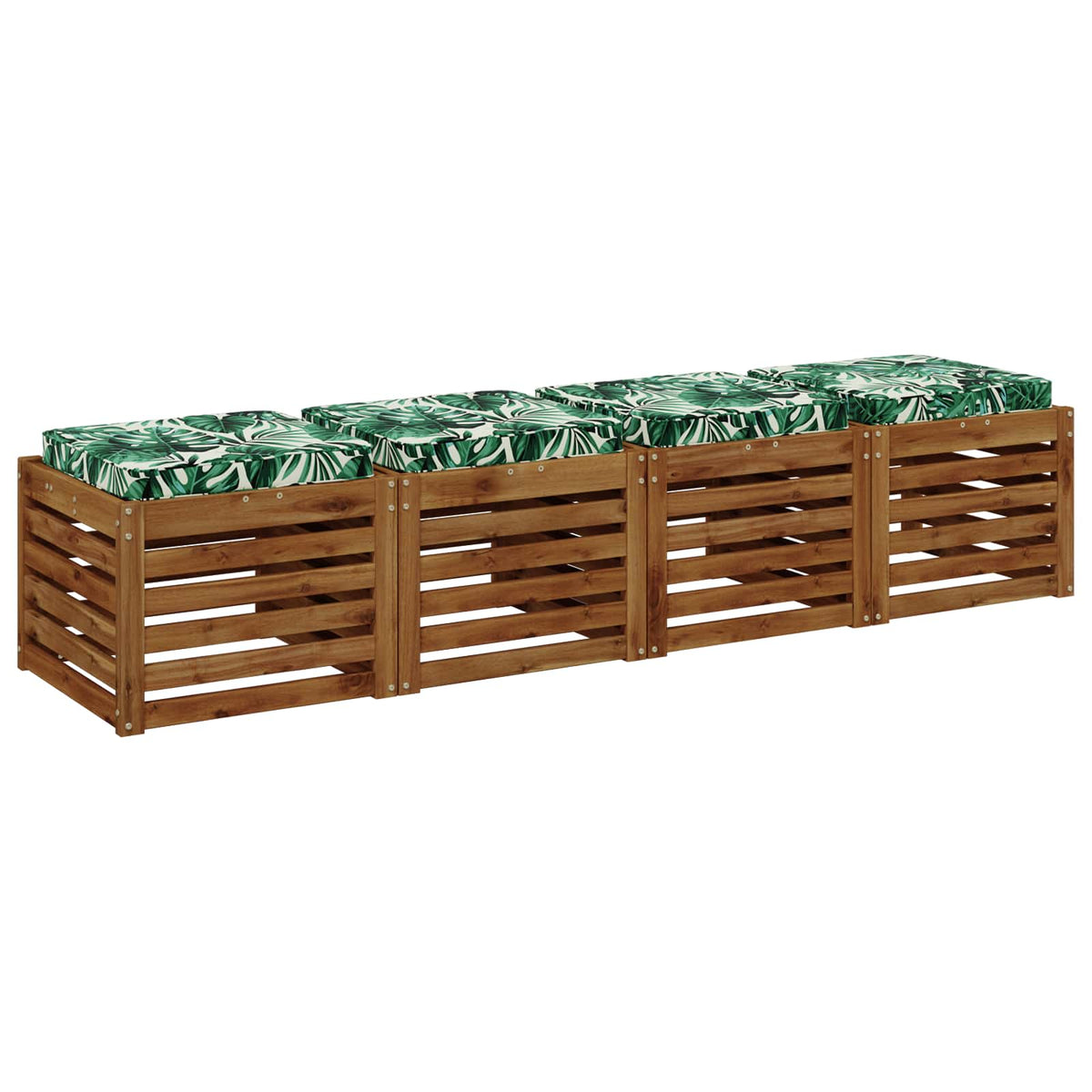 vidaXL Poduszki siedzące 4-częściowe VUGHT 4 pcs 100% poliester