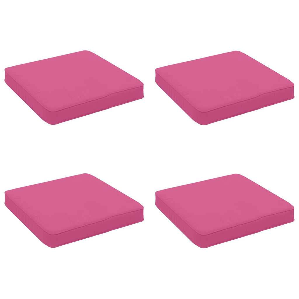 vidaXL Poduszki siedzące 4-częściowe VUGHT 4 pcs 100% poliester różowy