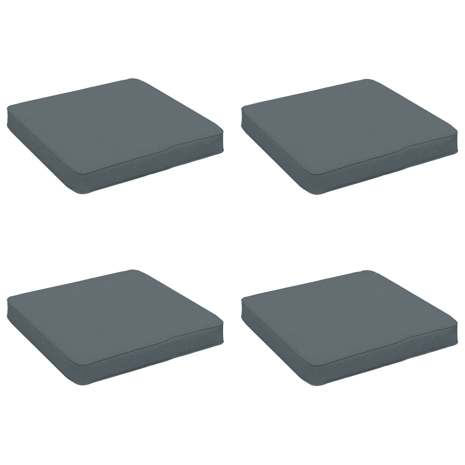 vidaXL Poduszki siedzące 4-częściowe VUGHT 4 pcs 100% poliester