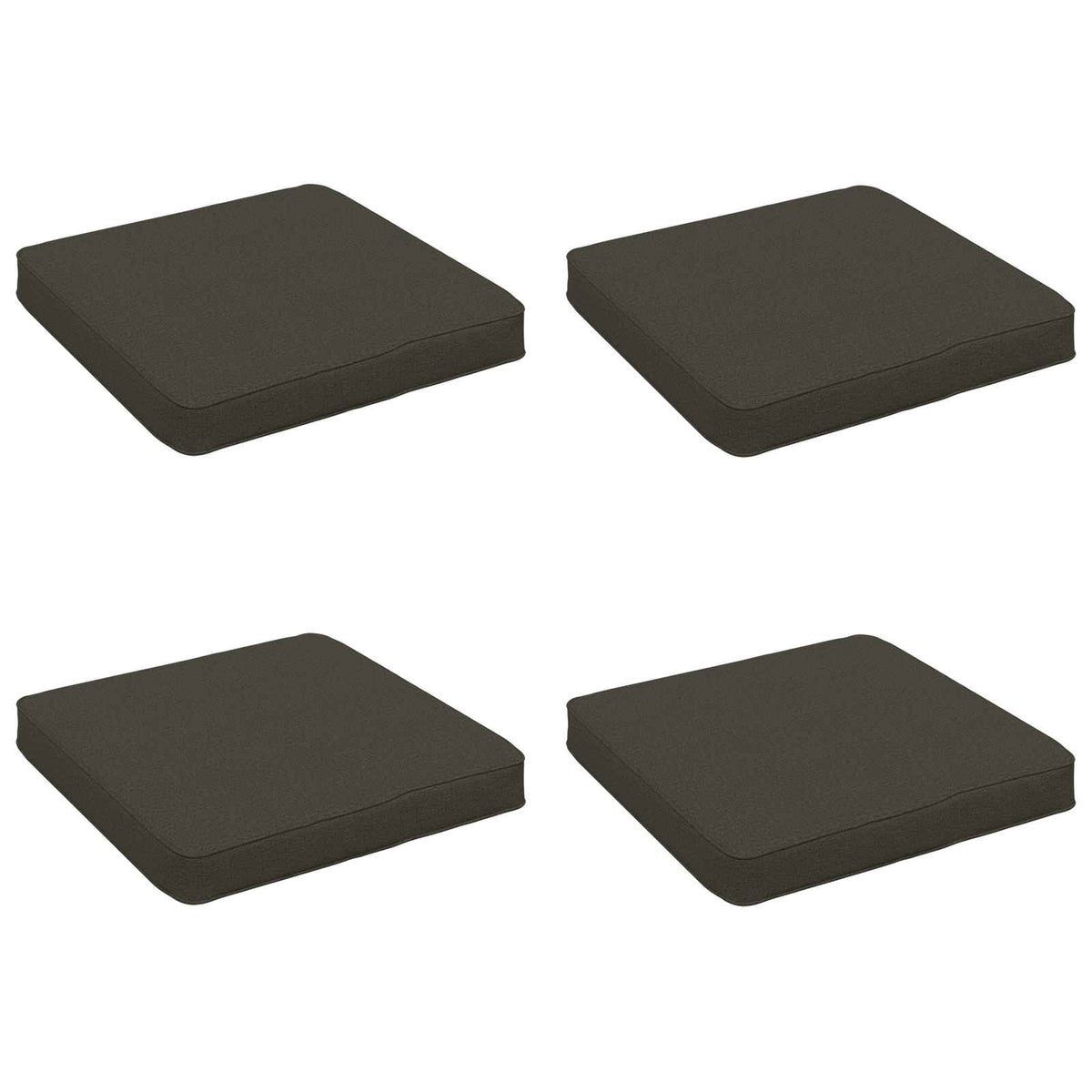 vidaXL Poduszki siedzące 4-częściowe VUGHT 4 pcs 100% poliester