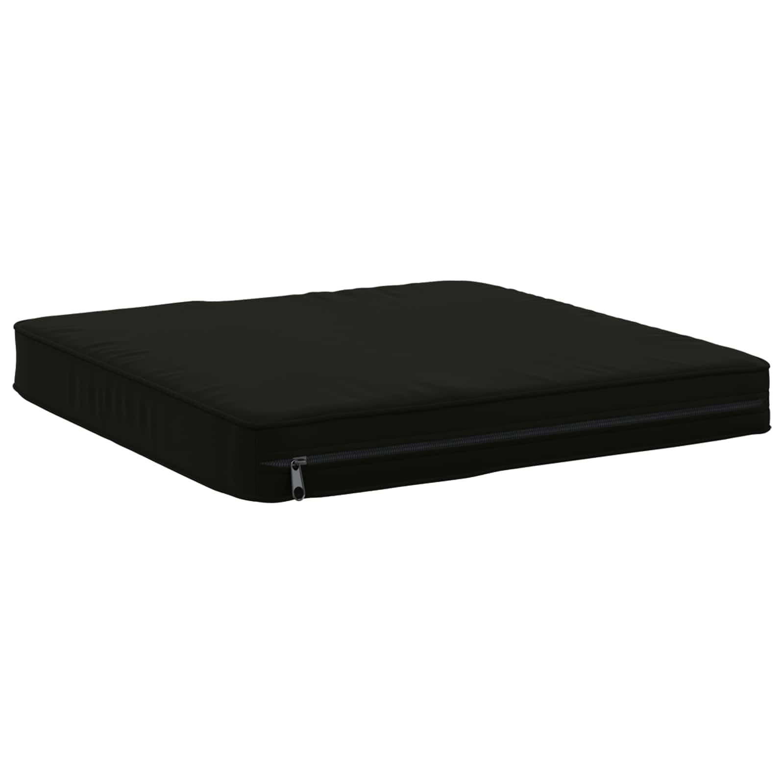 vidaXL Poduszki siedzące 4-częściowe VUGHT 4 pcs 100% poliester Czarny
