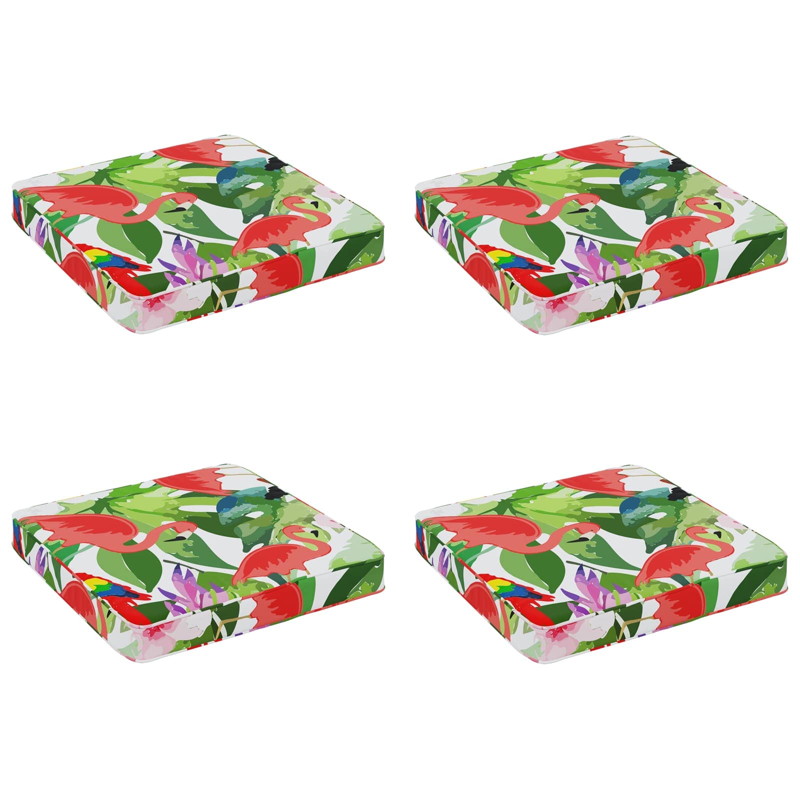 vidaXL Poduszki siedzące 4-częściowe VUGHT 4 pcs 100% poliester