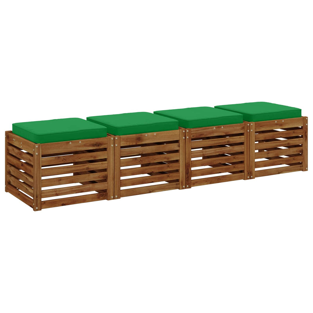 vidaXL Poduszki siedzące 4-częściowe VUGHT 4 pcs 100% poliester